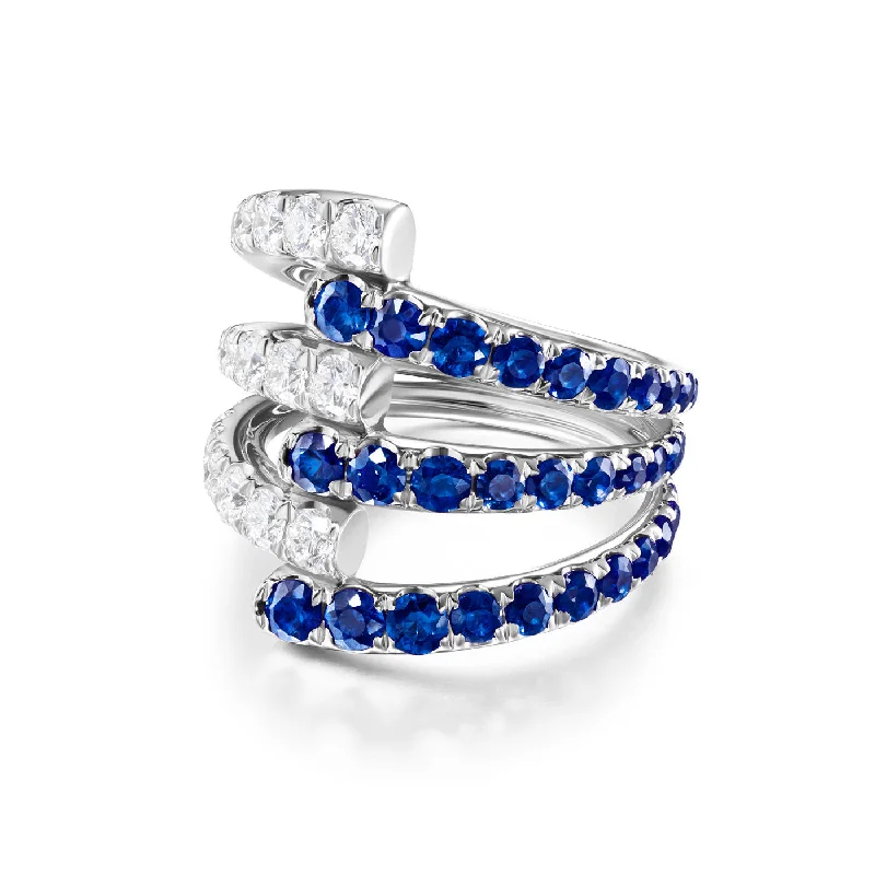 LOLA TRIPLE RING (Blue Sapphire)