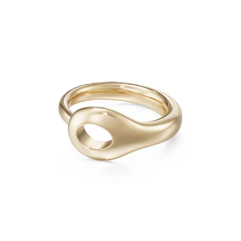 LOLA NEEDLE RING Large (Gold)