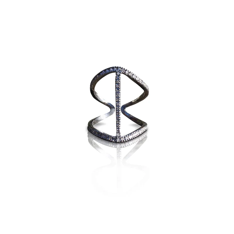 1-Row Adjustable Diamond Ring