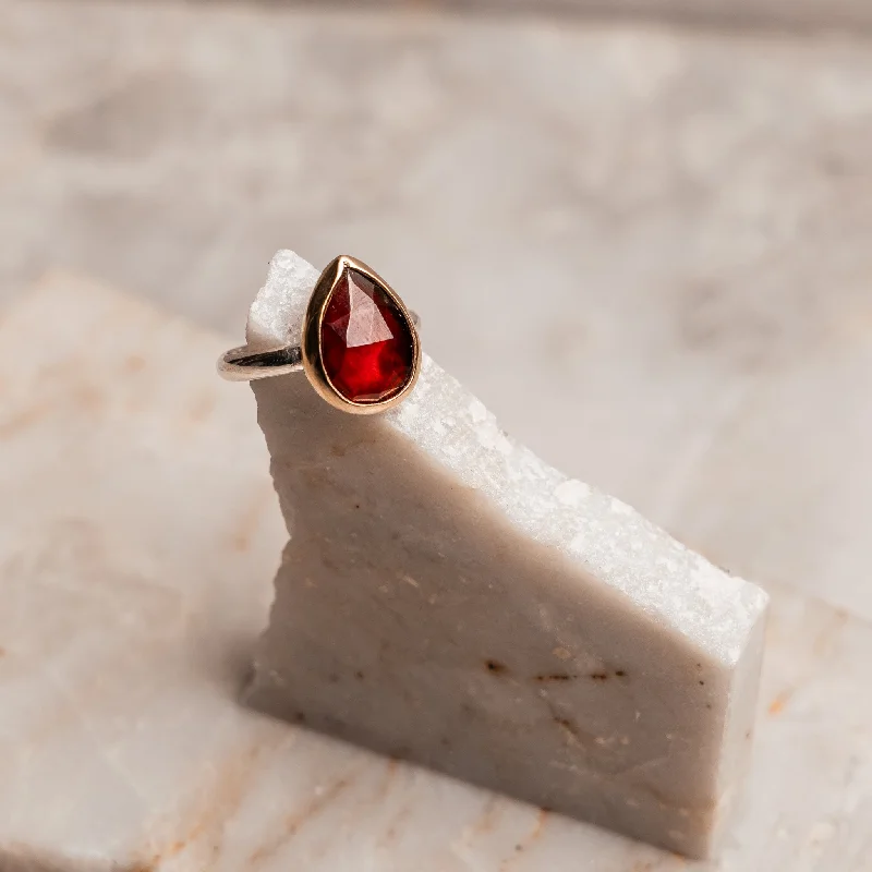 Poppy Garnet Ring