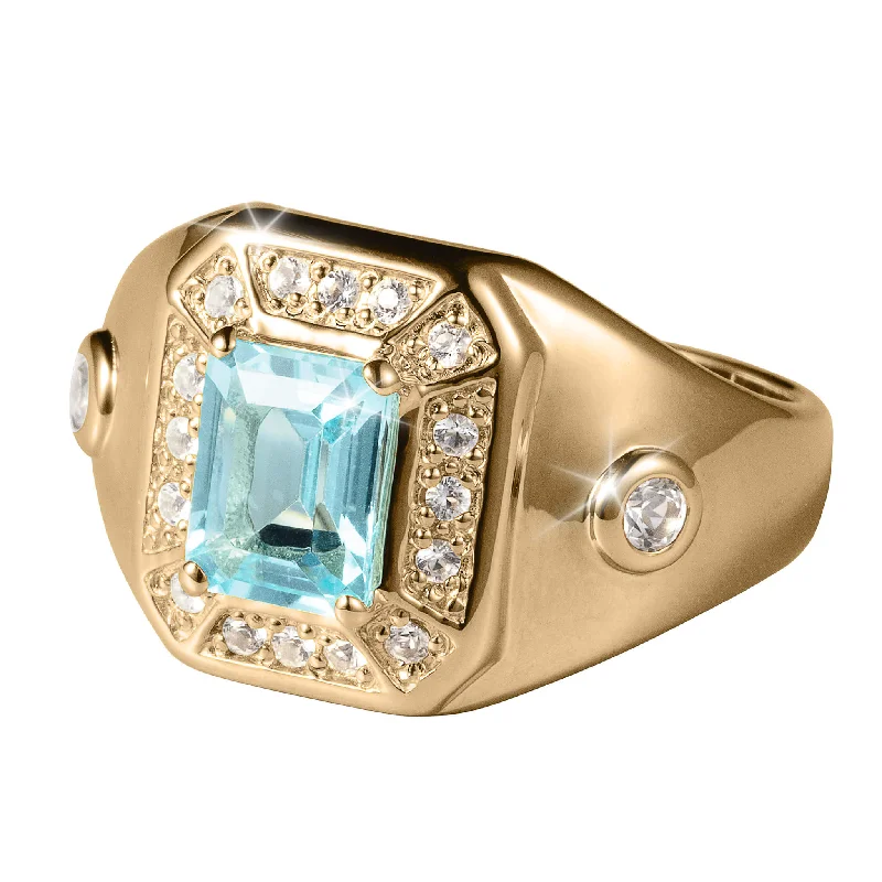 Topaz Skies Men's Ring