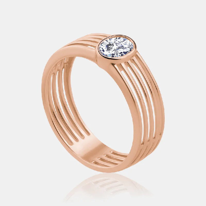 14K Rose gold