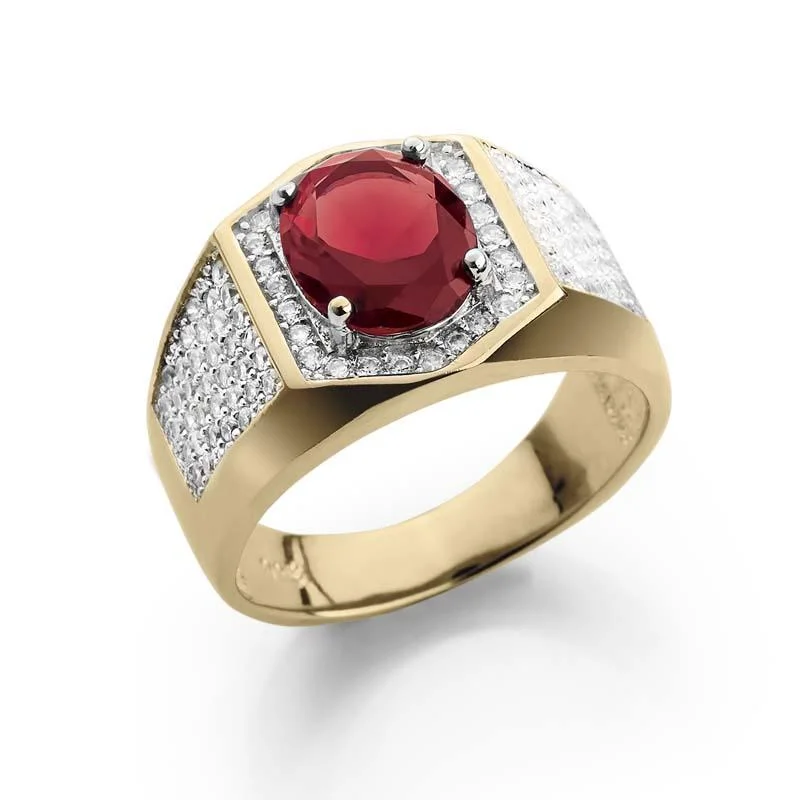 Rialto Red Men's Ring