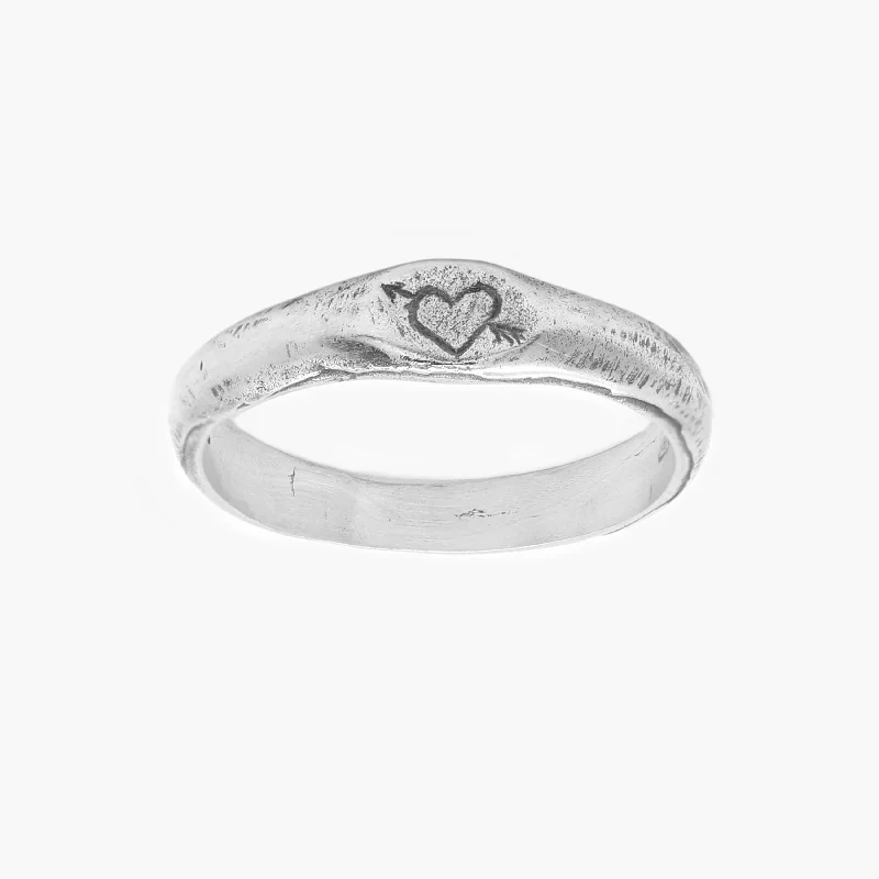 Cupid Sterling Silver Ring Band