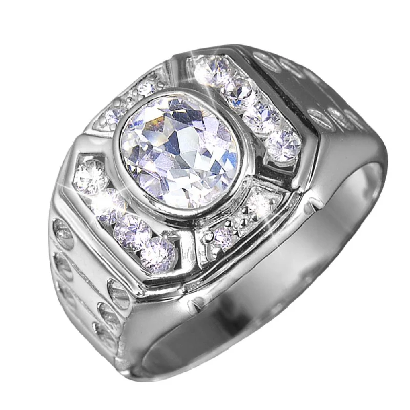 Treviso Rhodium Men's Ring