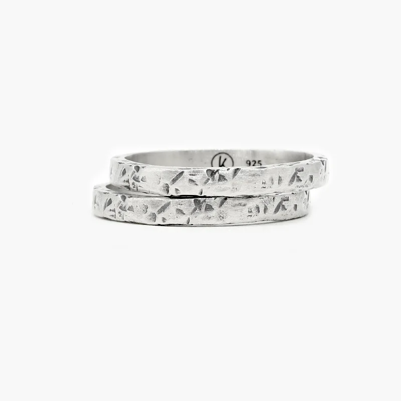 Double Bands Sterling Silver Ring