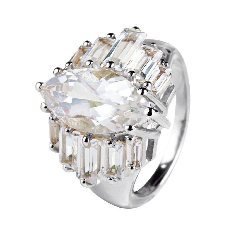 Venus Rhodium Ring