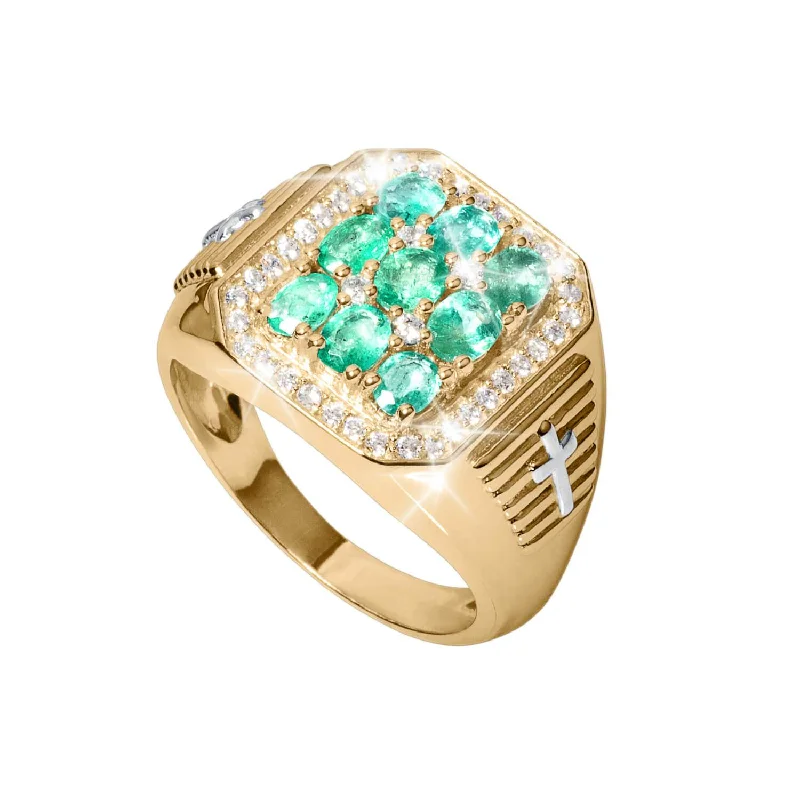 Excelsior Emerald Men's Ring